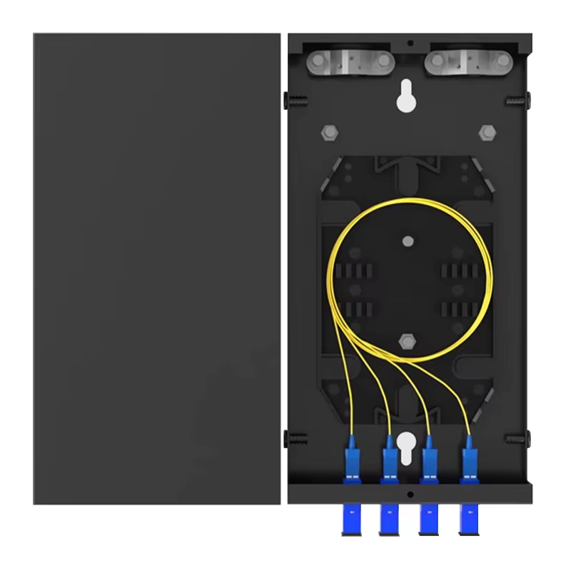 Boîtier terminal fibre optique BYXGD SC/FC/ST/LC 4 ports entièrement équipé en acier laminé à froid pour centre de données