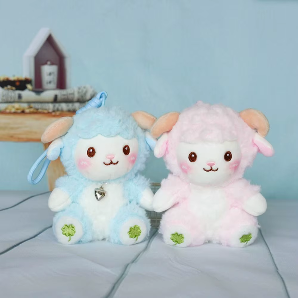 Mignon PP coton petit mouton porte-clés moelleux confortable dessin animé Animal en peluche doux Collection