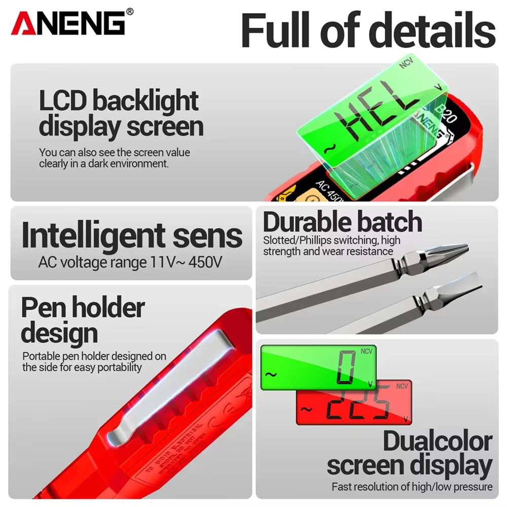 ANENG B20 – stylo testeur de tension
