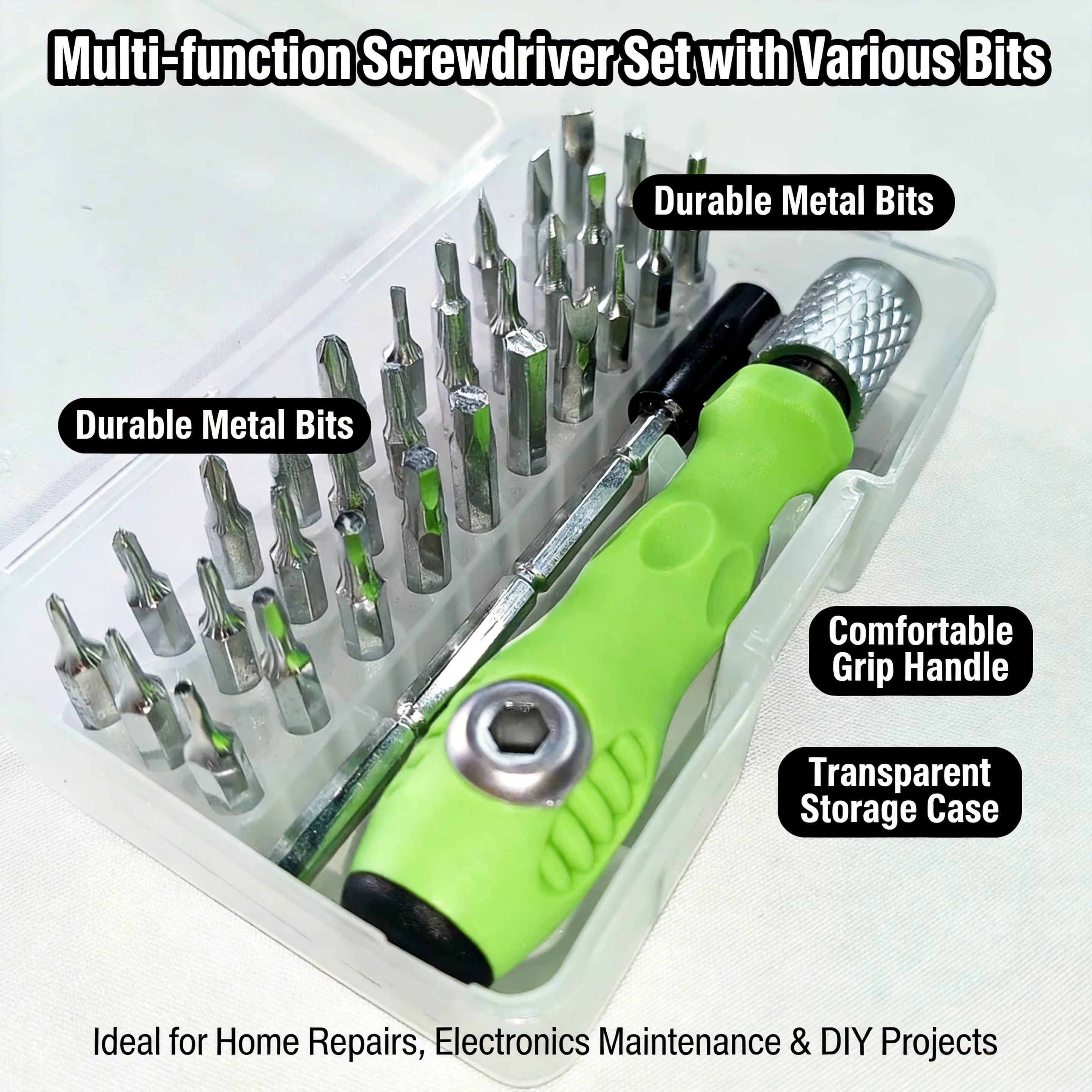 Ensemble de tournevis 32 en 1 - Gadgets polyvalents et innovants pour les bricoleurs | Cadeaux parfaits pour Noël