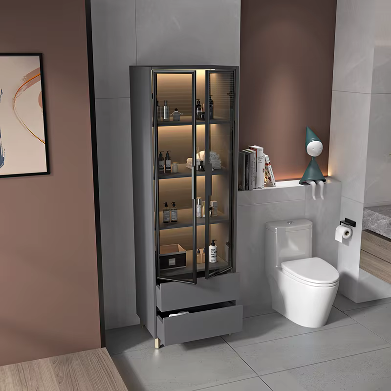 Armoire latérale de salle de bain