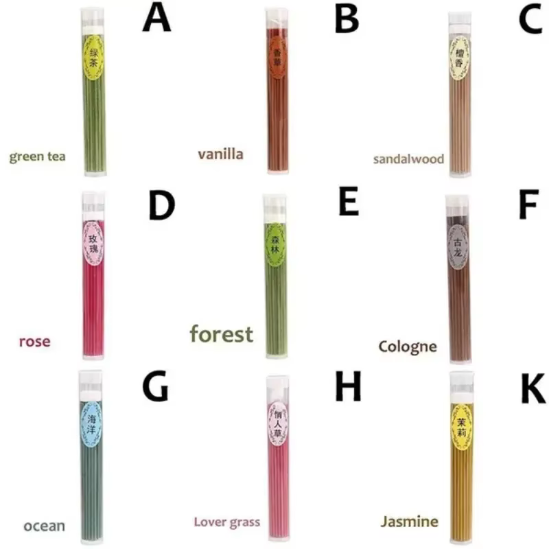 50 bâtons/boîte encens naturel épices pour la maison bois de santal Air propre aromathérapie parfum