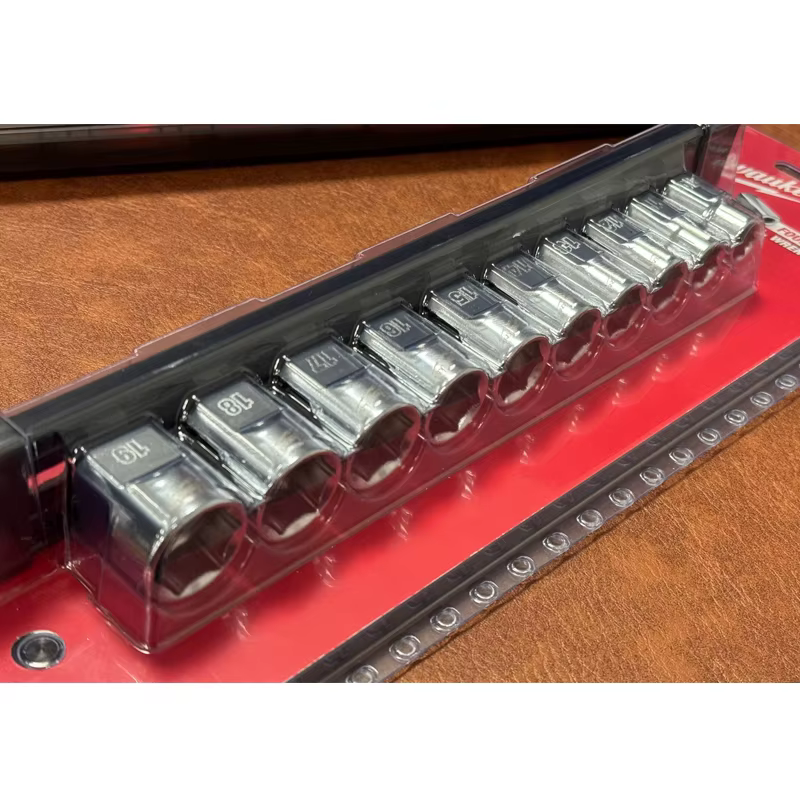 Milwaukee 4932492507 Jeu de douilles métriques 10 pièces 3/8" 10-19 mm