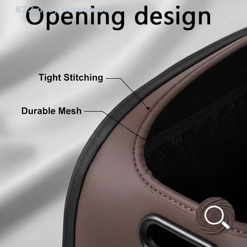 Boîte de rangement multifonctionnelle de luxe en cuir pour voiture