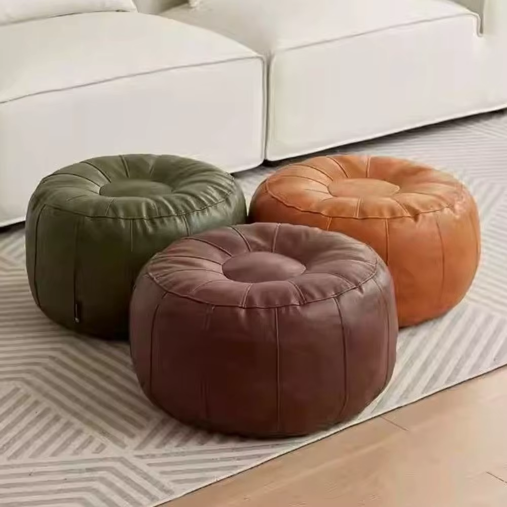 Banc de rangement en similicuir non rembourré, à remplir de vêtements, grande capacité, chaise de rangement pour vêtements, repose-pieds antidérapant de style nordique