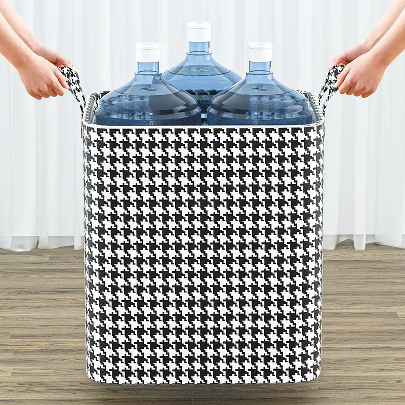 Boîte de rangement à carreaux extra-large