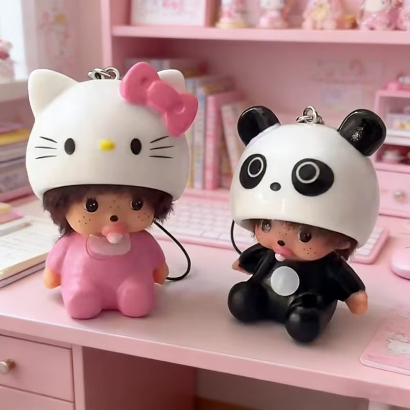 Porte-clés Hello Kitty en vinyle