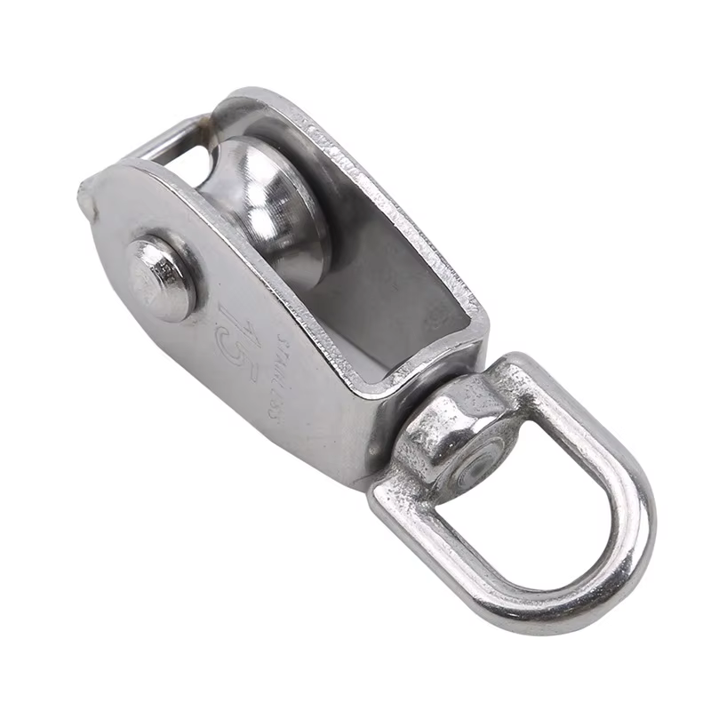Jeu de poulies à corde de levage pivotante simple/Double roue M15/M25
