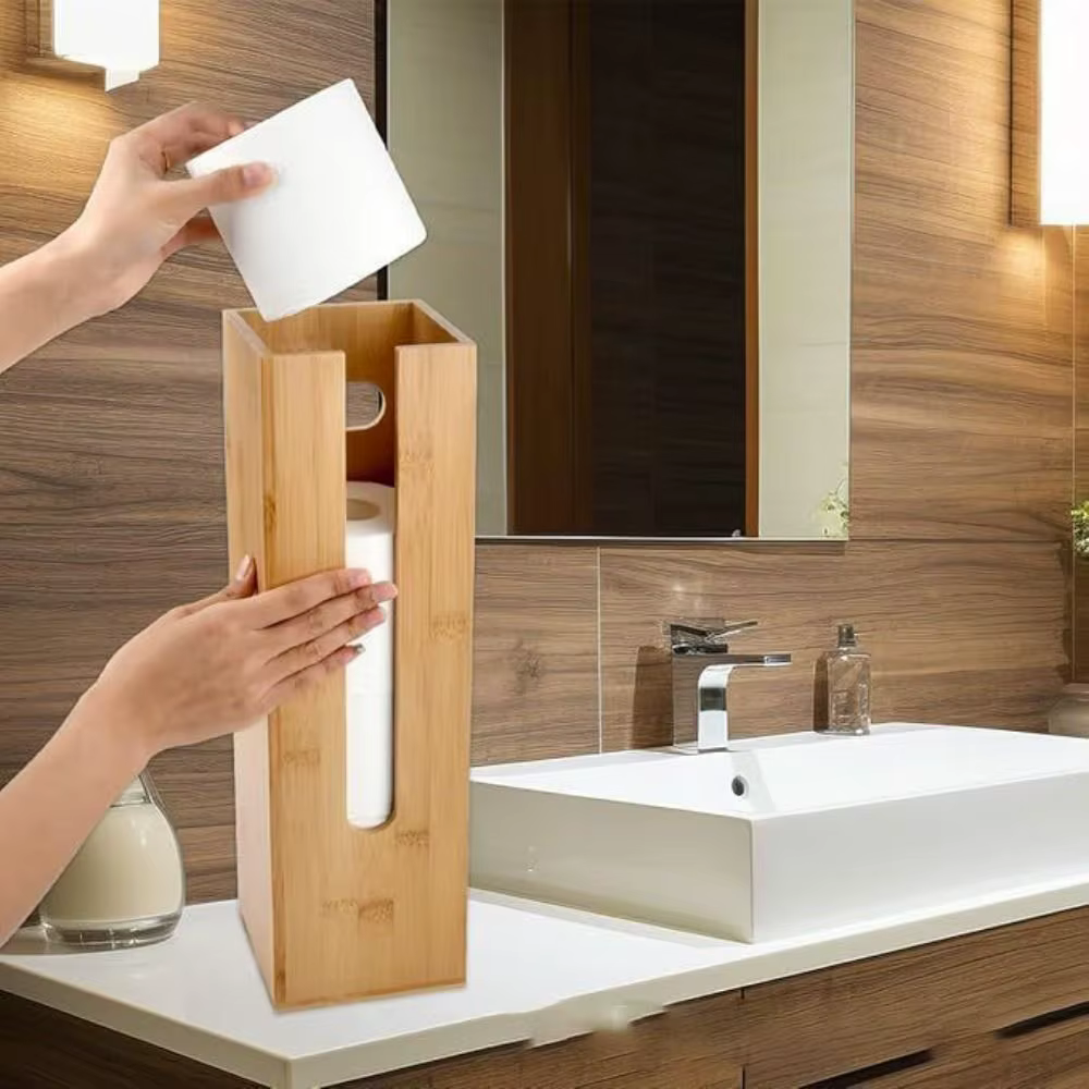 Boîte de rangement pour rouleaux de papier de grande capacité