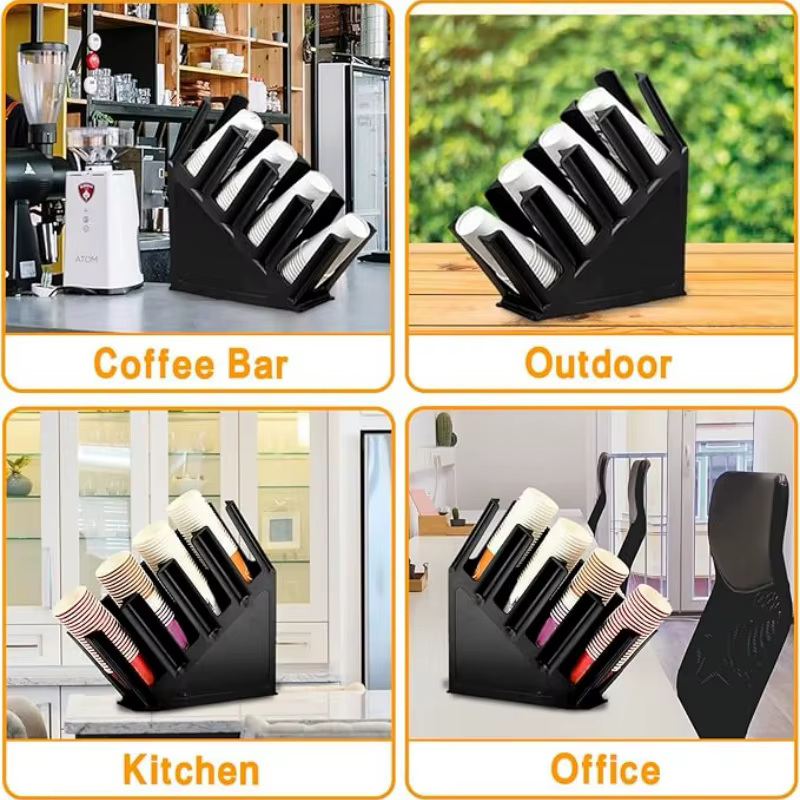 1 pièce Distributeur de gobelets jetables multifonctionnel pour comptoir