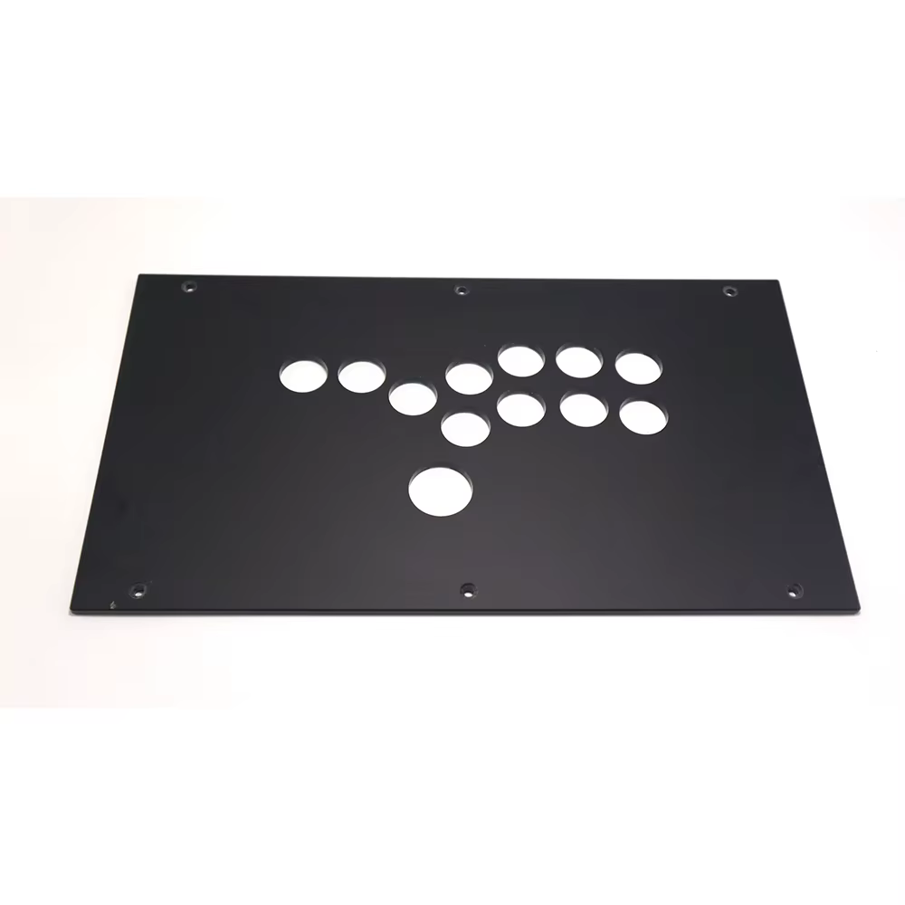 Panneau de Contrôleur d'Arcade DIY FightBox Personnalisé Série F 35cm x 20cm Style Hitbox Transparent Brillant Dépoli avec Vis