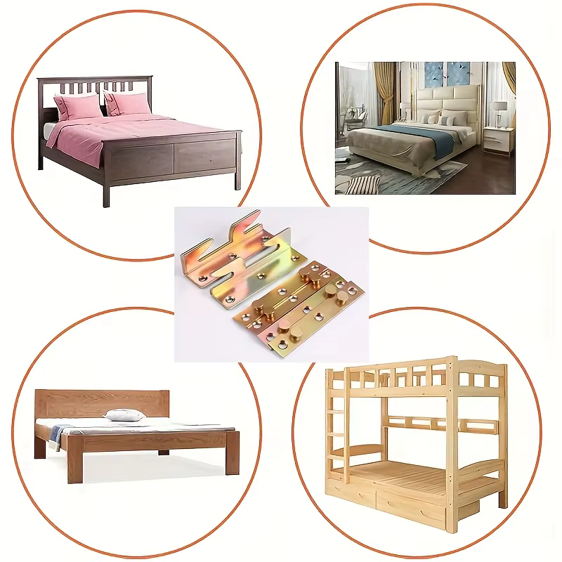 Ensemble de 4 supports en bois pour barreaux de lit