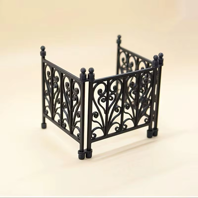 Clôture miniature sculptée pour maison de poupée, modèle à texture réaliste, ornement DIY pour jardin féerique et décoration de bonsaï