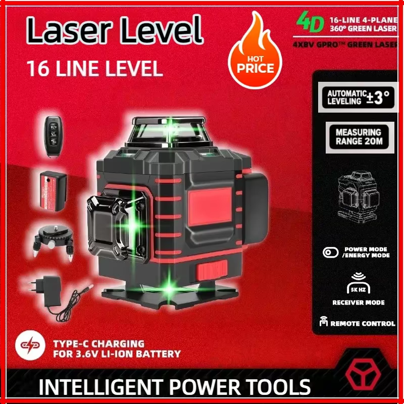 Nouveau niveau laser vertical 2026 à 4 côtés et 360 degrés
