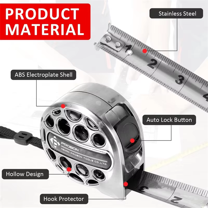 Outils de mesure de haute précision ABS 3/5/7.5m