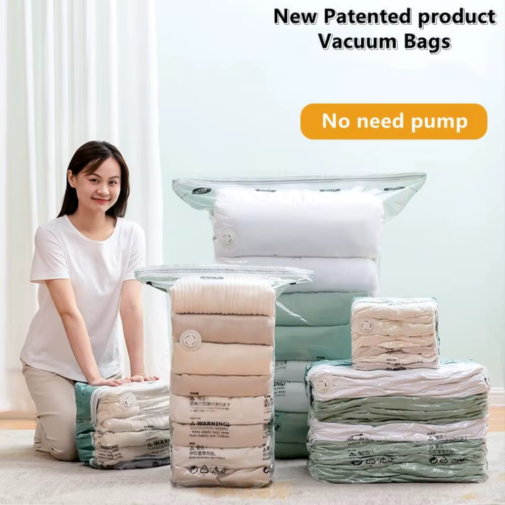1 paquet de sacs de rangement sous vide sans pompe