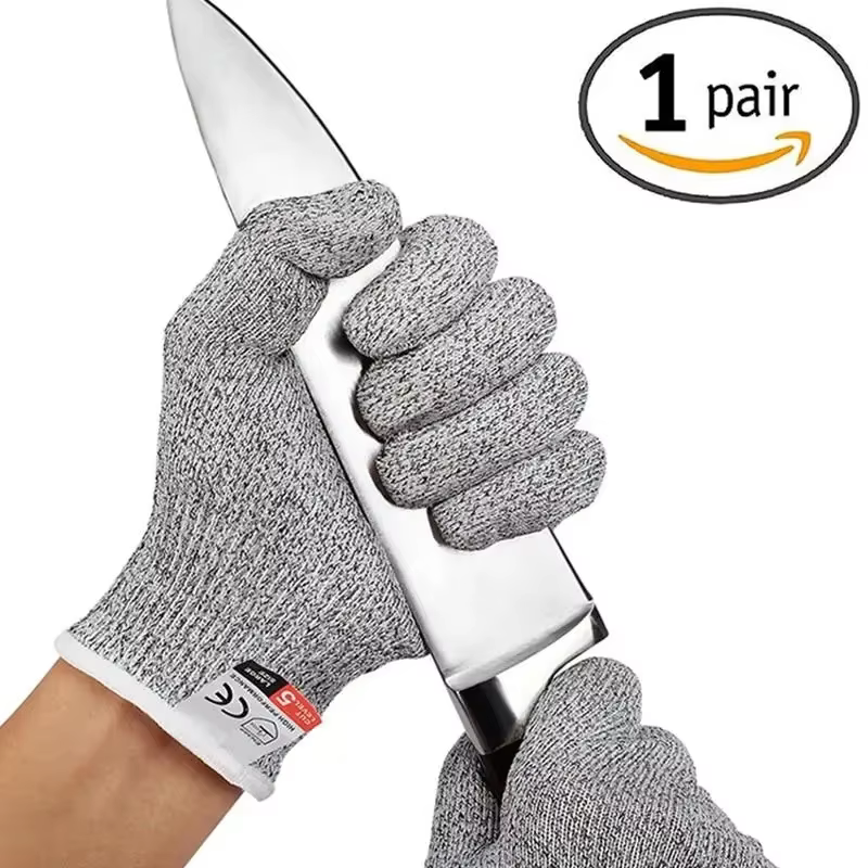 Gants métalliques en fil métallique résistant aux coupures de niveau 5