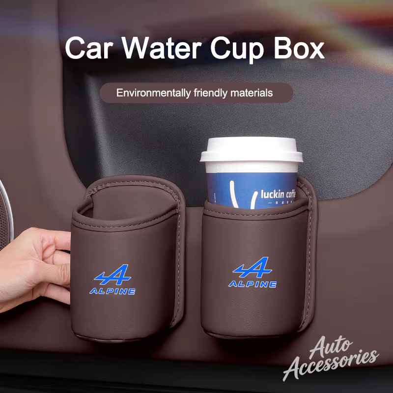 Boîte à eau en cuir pour voiture