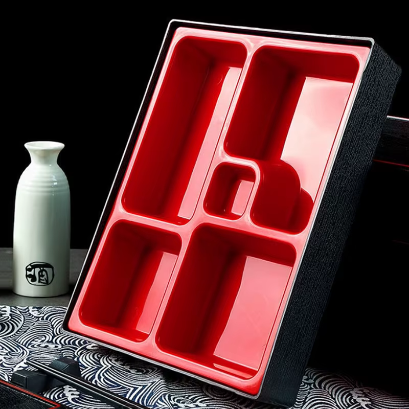 Boîte de rangement des aliments, plateau de rangement divisé pour dîner, compartiment, boîte à déjeuner d'affaires, plateau à déjeuner pour travailleurs, récipient alimentaire Portable