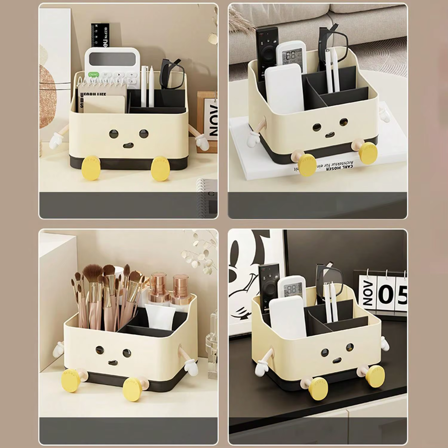 Boîte de rangement multifonctionnelle pour bureau