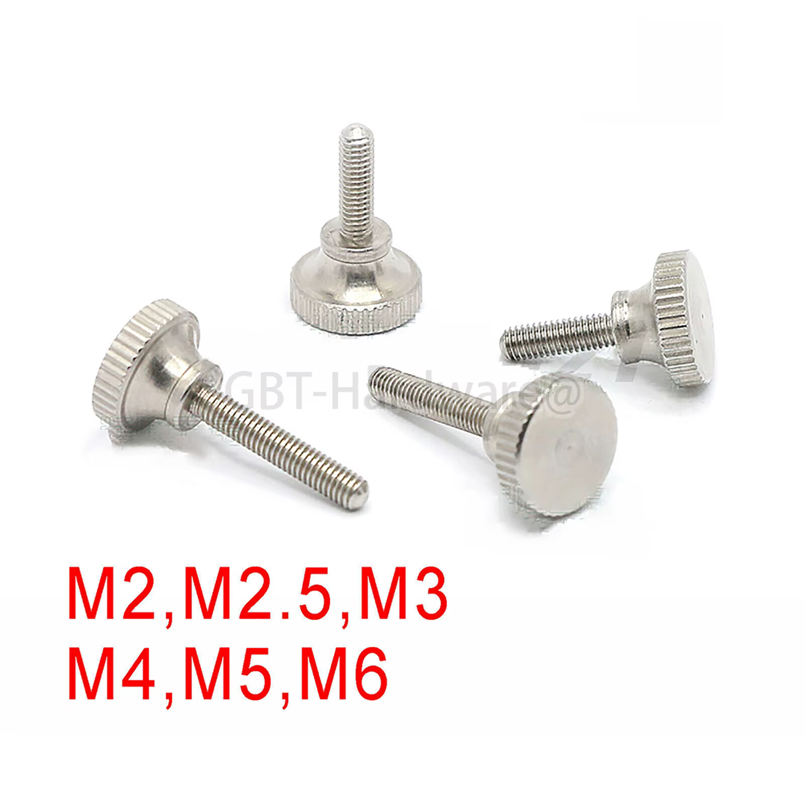 Vis à pouce moletées M2 M2.5 M3 M4 M5 M6 303