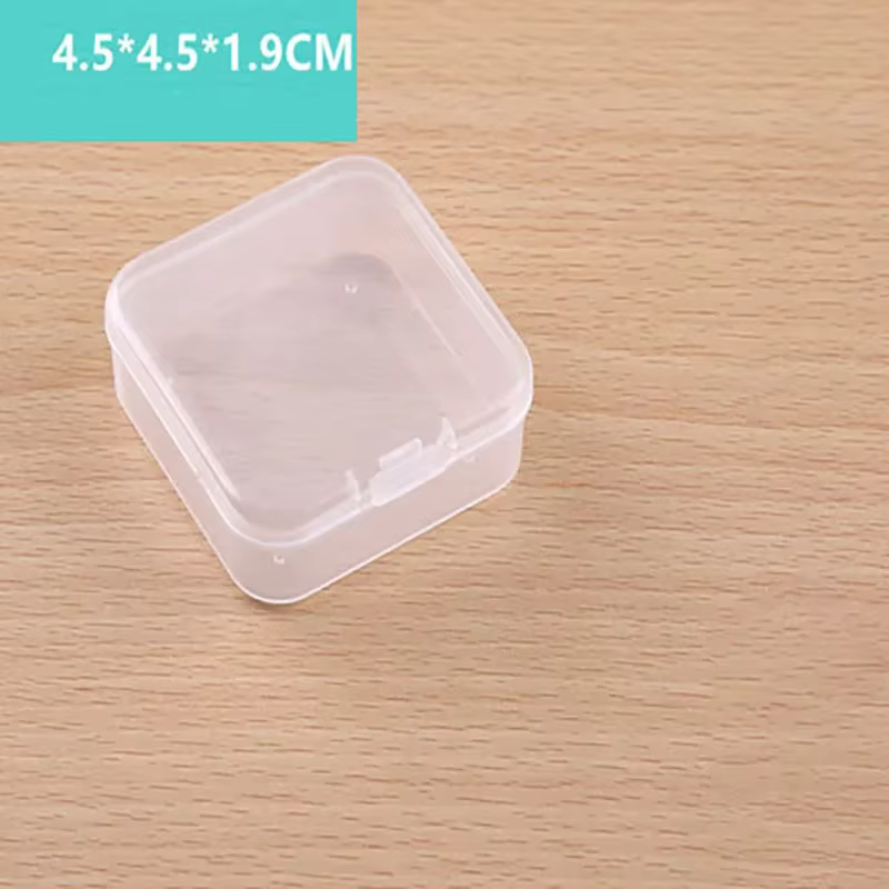 Boîte de rangement carrée en plastique PP