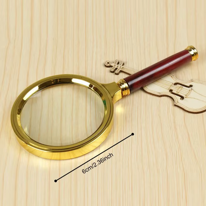 Loupe en métal, loupe portative haute définition 3-5x