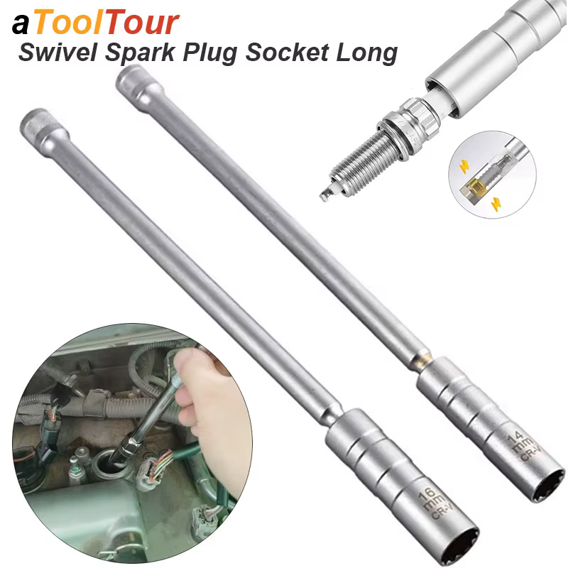 Adaptateur de clé à douille de bougie d'allumage magnétique