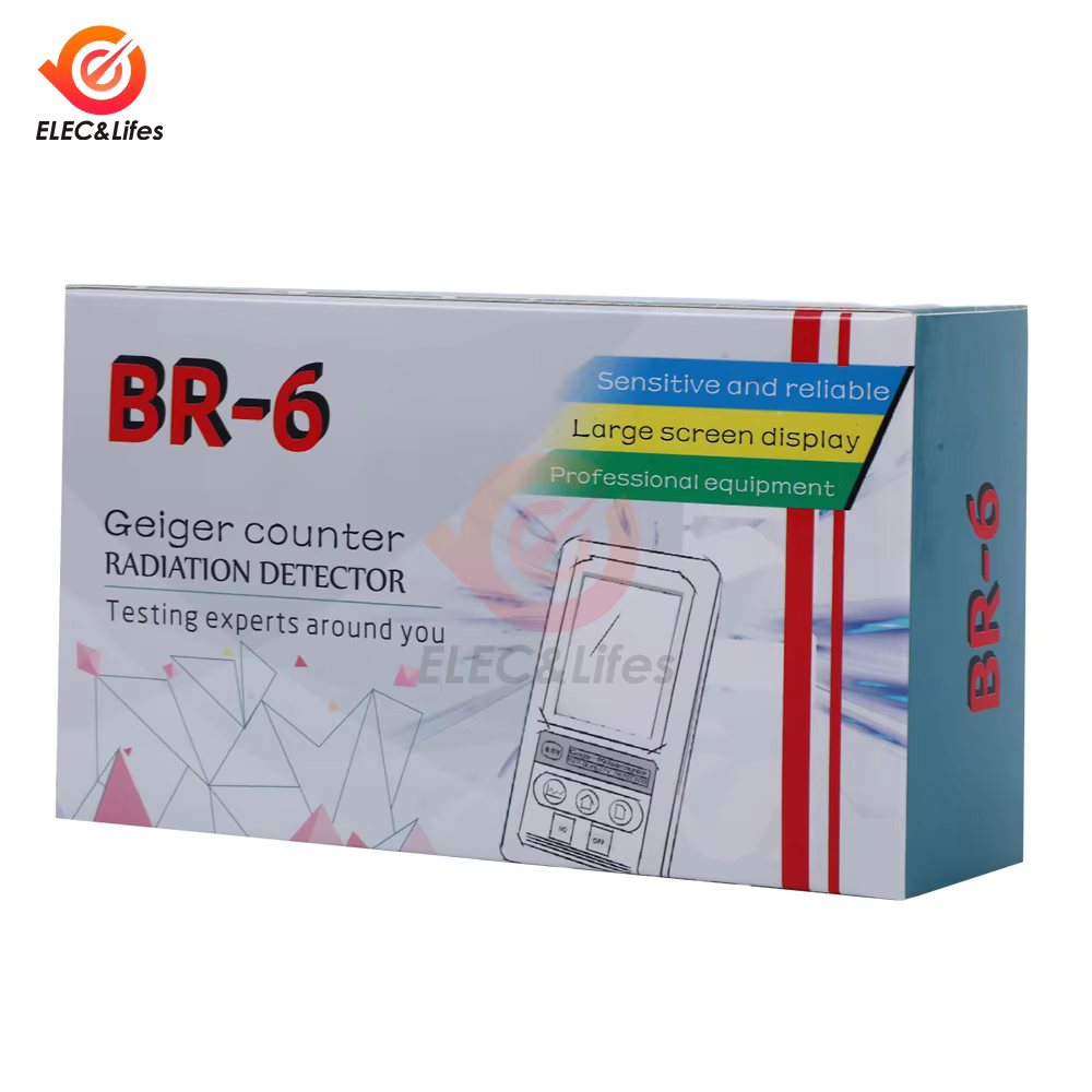 Compteur Geiger BR-6, détecteur de rayonnement nucléaire, dosimètre personnel, détecteur de rayons X bêta Gamma, testeur radioactif LCD, outil de marbre