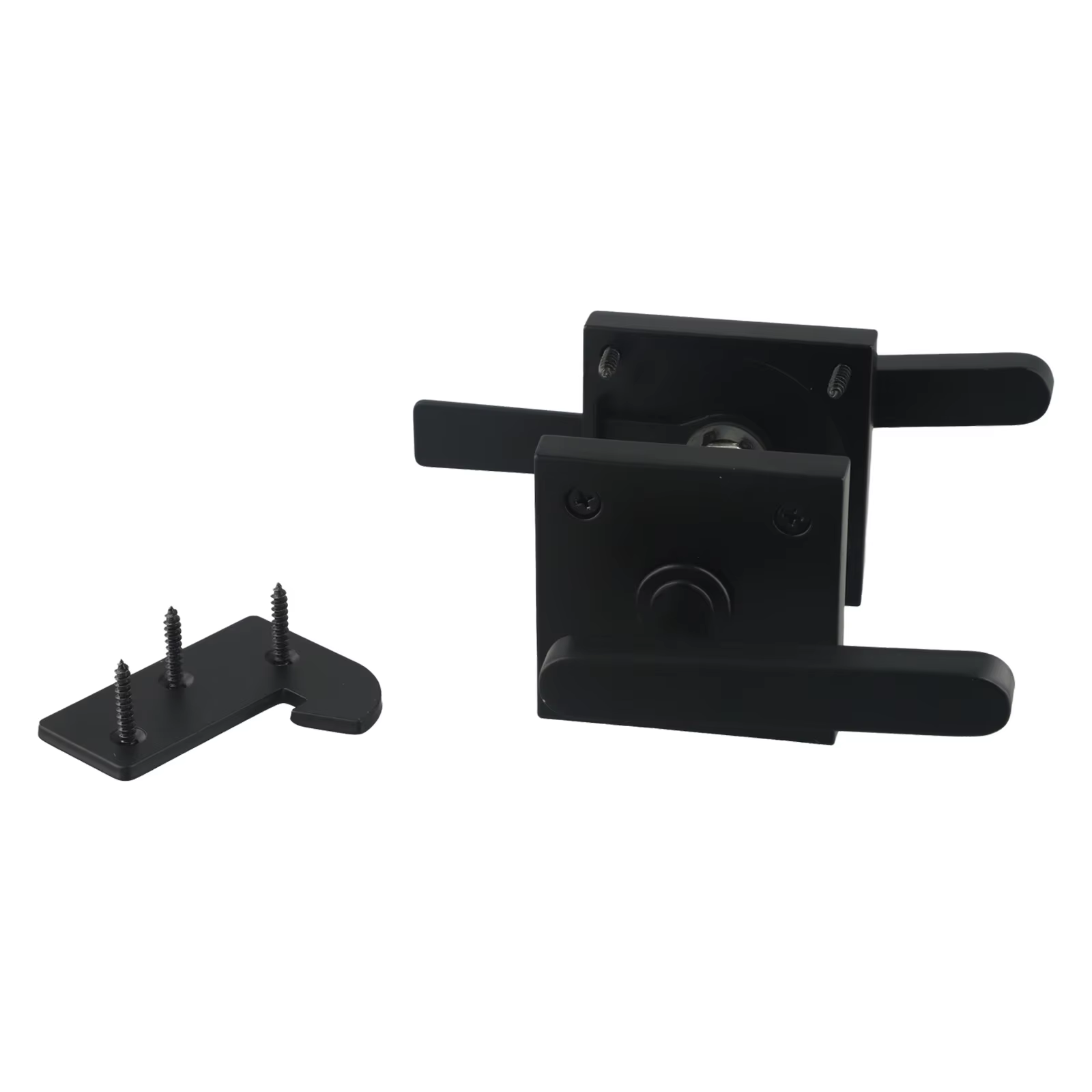 Loquet de porte de grange en aluminium double face conçu pour une fermeture sécurisée avec des poignées des deux côtés offrant une sécurité et une commodité