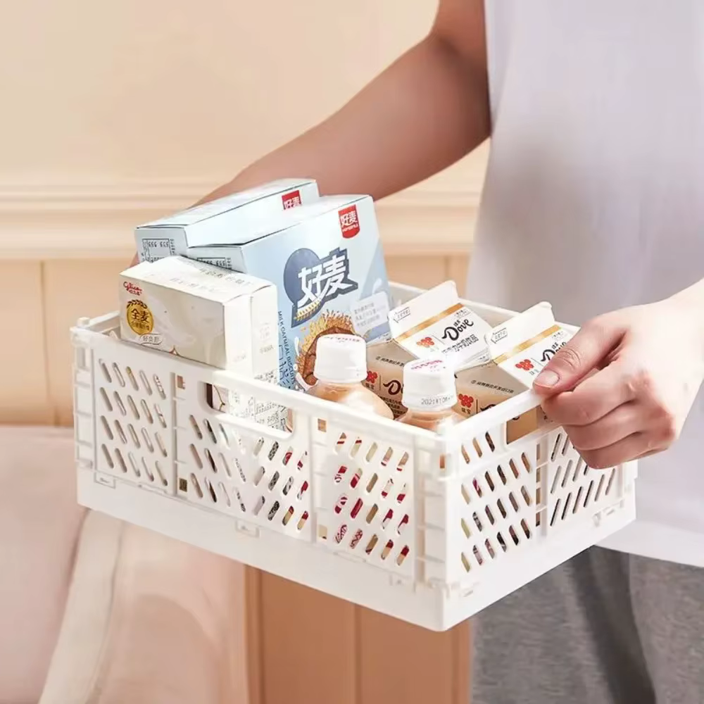 Caisse de rangement pliable en plastique