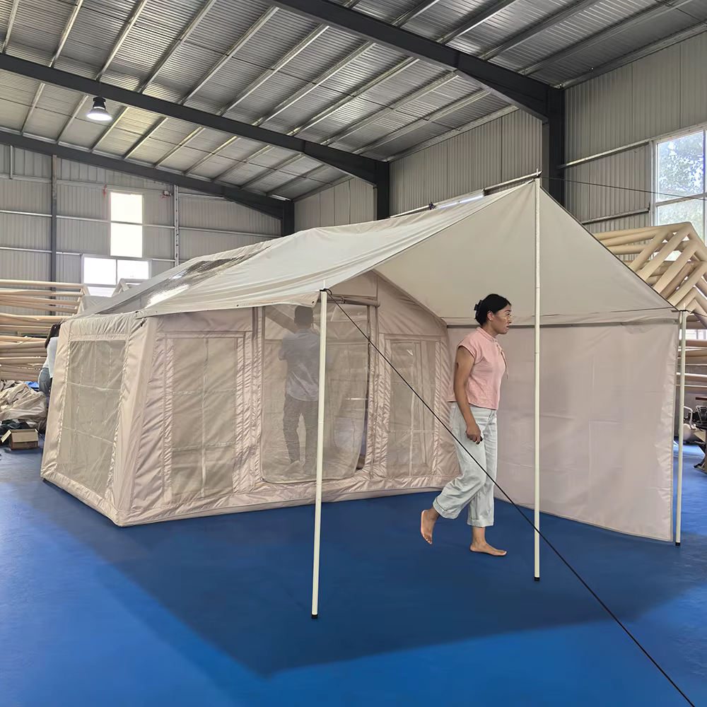 Tente à Air de taille personnalisée, système d'ancrage de sable, tissu résistant à la chaleur, installation instantanée, vente en gros directe d'usine