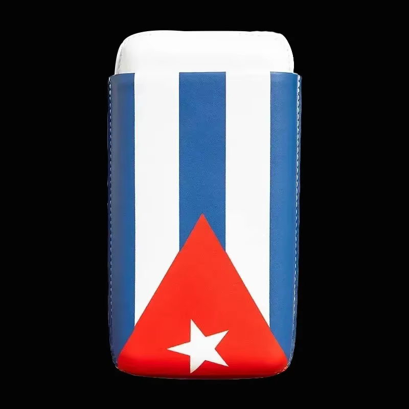 Étui à cigares pochette de luxe Humidor drapeau de Cuba stockage cigarette cuir accessoires pour fumer Portable