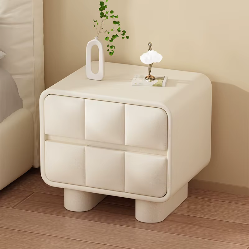 Table de chevet avec pieds en bois