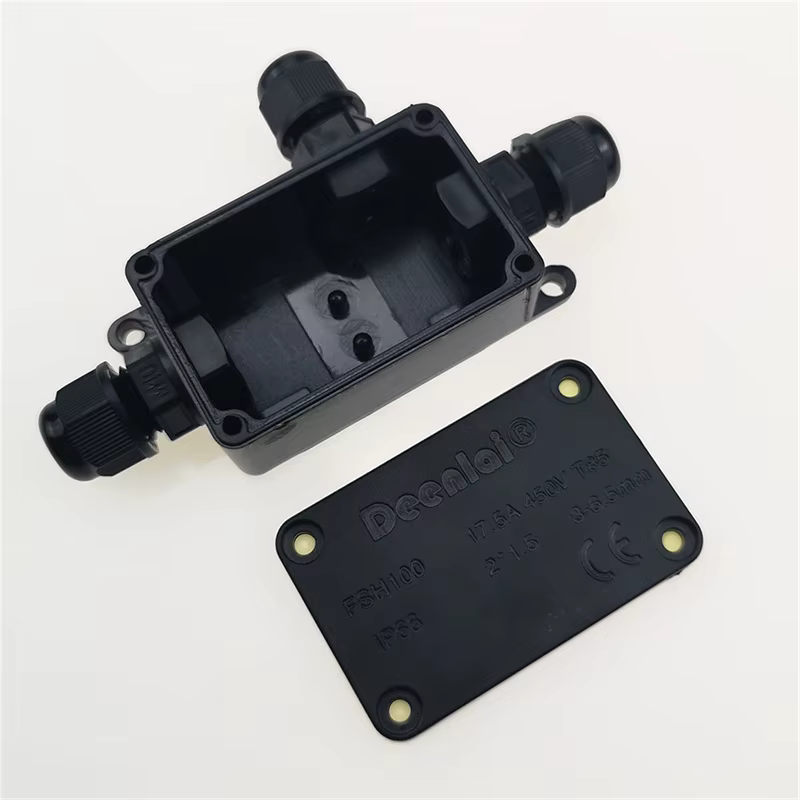 Mini boîte de jonction étanche extérieure câble extérieur en plastique