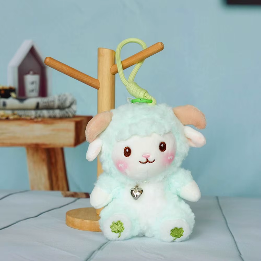 Mignon PP coton petit mouton porte-clés moelleux confortable dessin animé Animal en peluche doux Collection