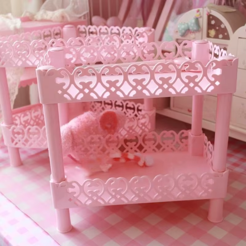Étagère de rangement rose à 2 ou 3 niveaux