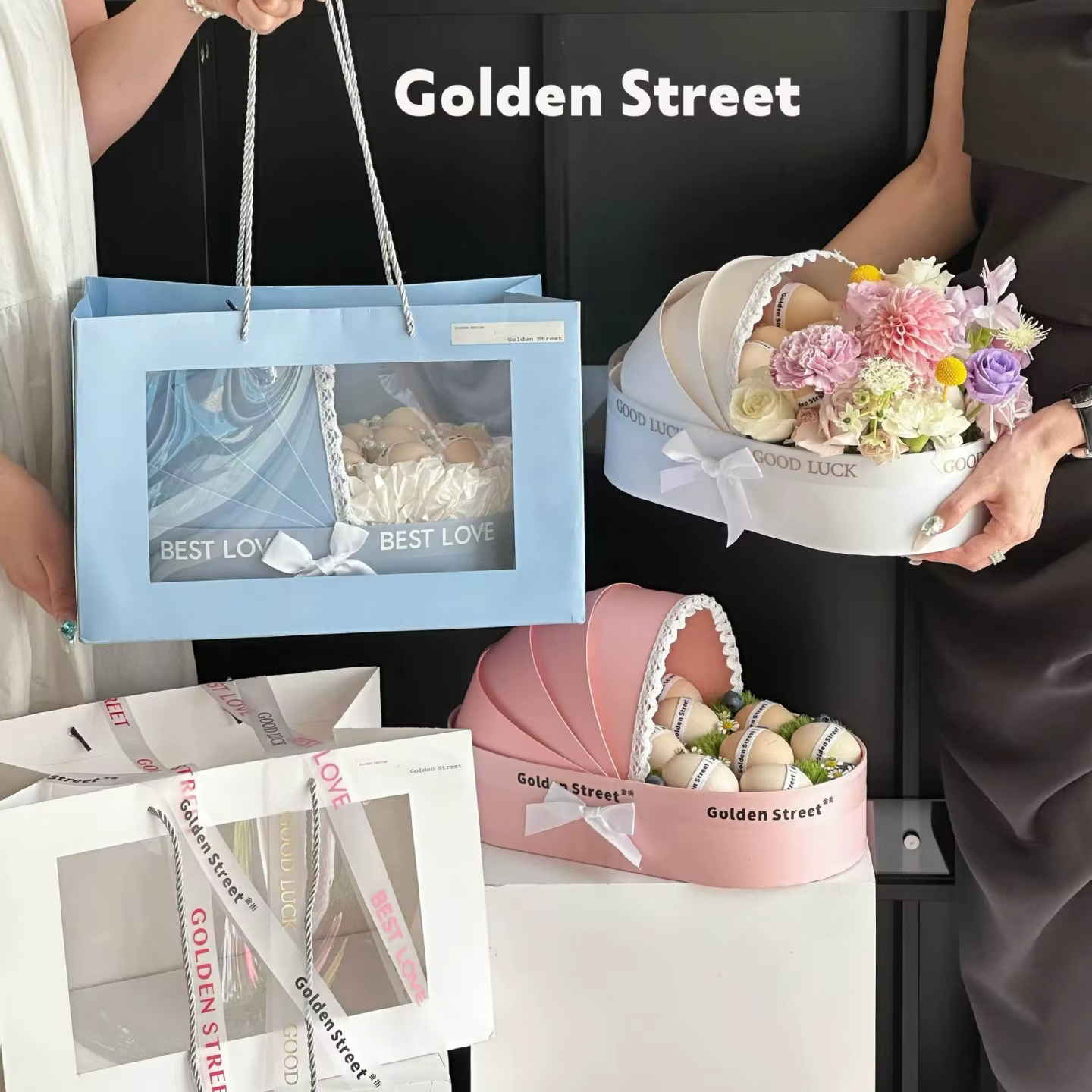 Boîte cadeau en forme de berceau pour Pâques et baby shower