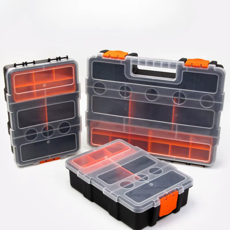 Boîte à outils en plastique multi-grille
