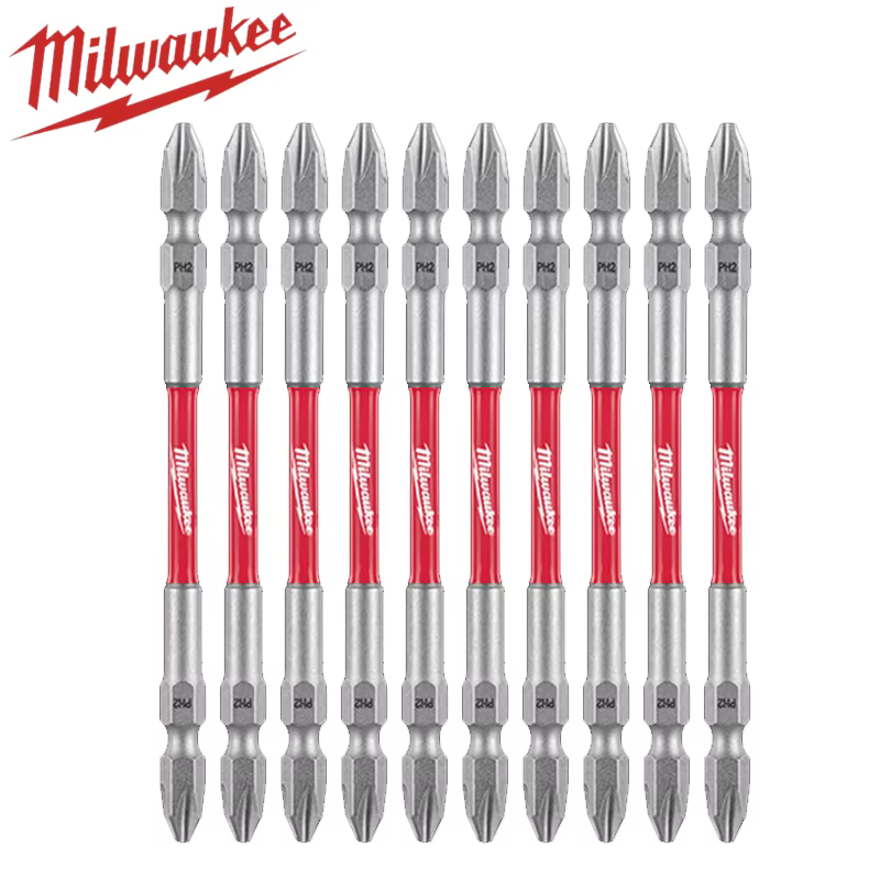 MILWAUKEE 48-32-4364D Impack Double extrémité Bits 10 pièces PH2 110MM ensemble d'embouts électriques