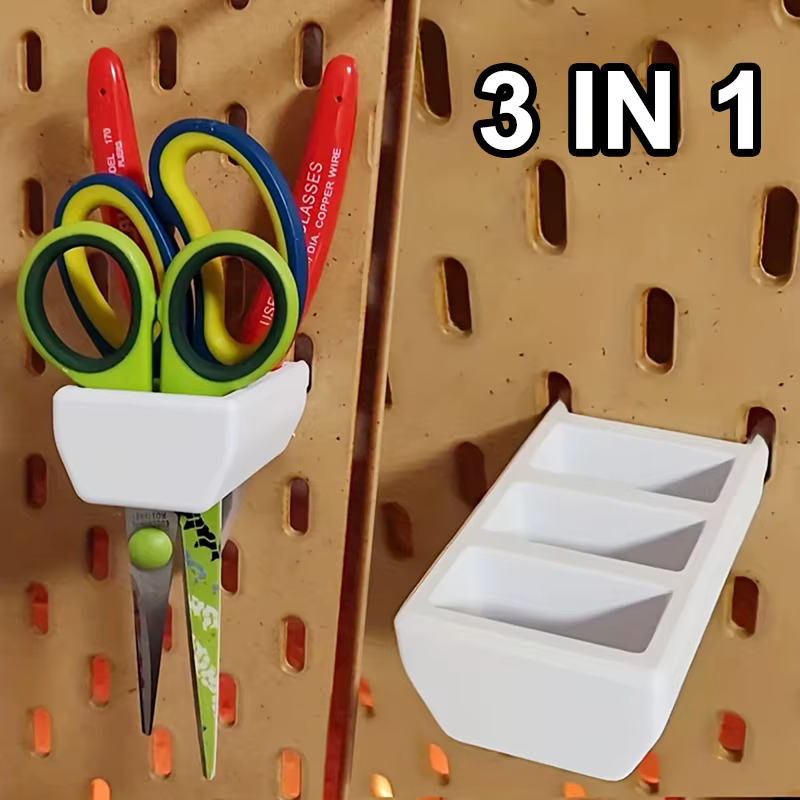 Support de rangement pour ciseaux et pinces à 3 compartiments