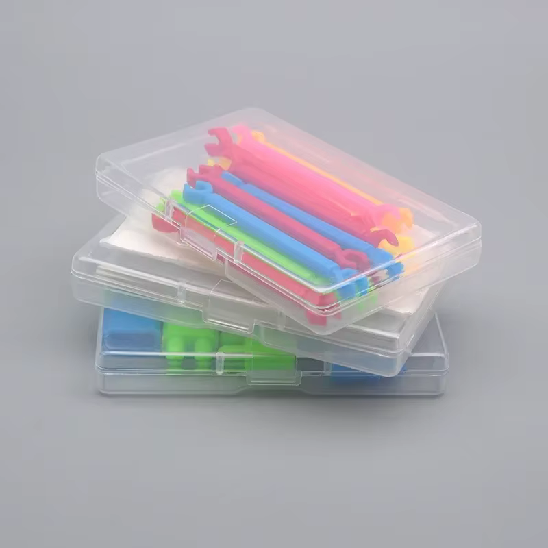 5 boîtes de rangement en plastique transparent pouvant accueillir des petits articles