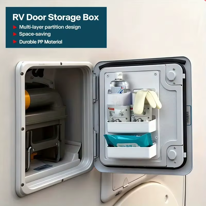 Compartiment de rangement pour toilettes de camping-car, pochette de rangement pour porte, boîte de rangement pour étagère de caravane, organisation pour Thetford