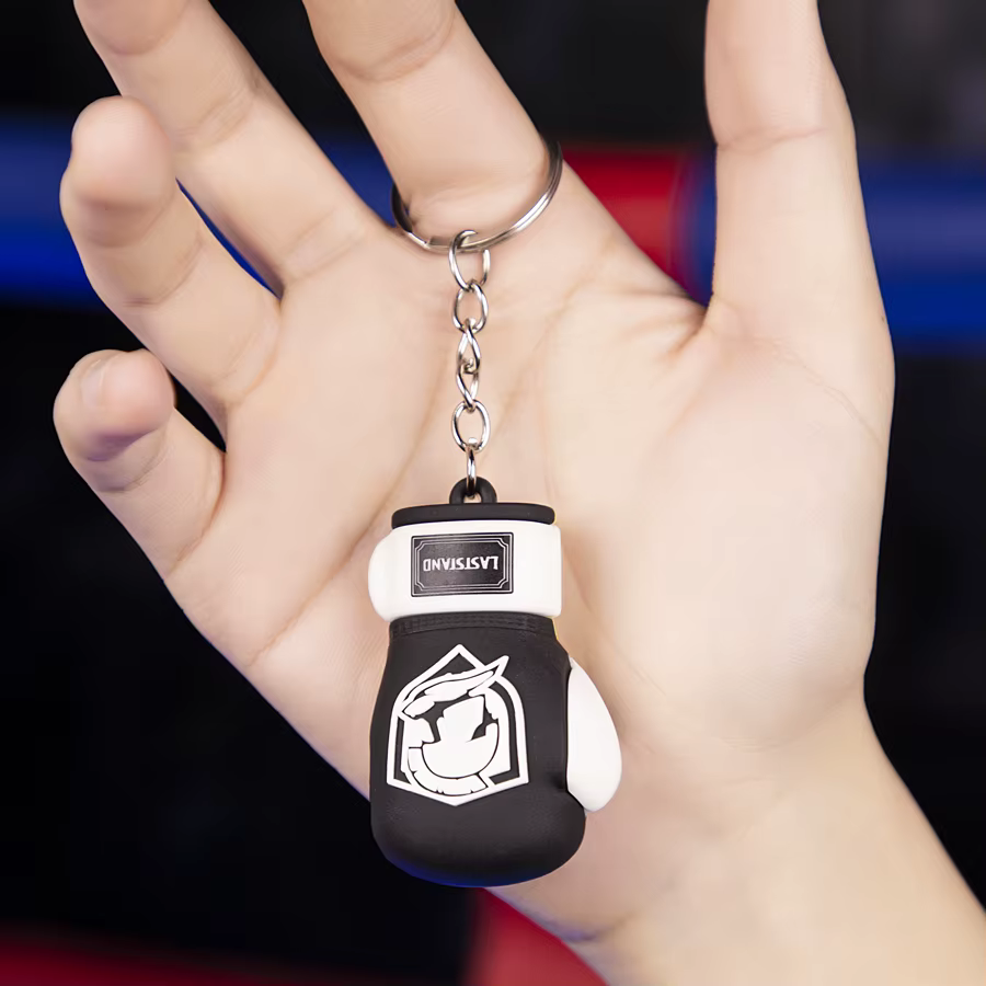 Mini gants de boxe porte-clés poinçon sac de sable pendentif Muay thai coup de pied MMA gant Taekwondo cible