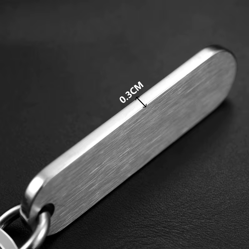 Porte-clés avec logo personnalisé, porte-clés personnalisés en acier inoxydable avec lettrage gravé au laser, idée cadeau, design durable et exquis