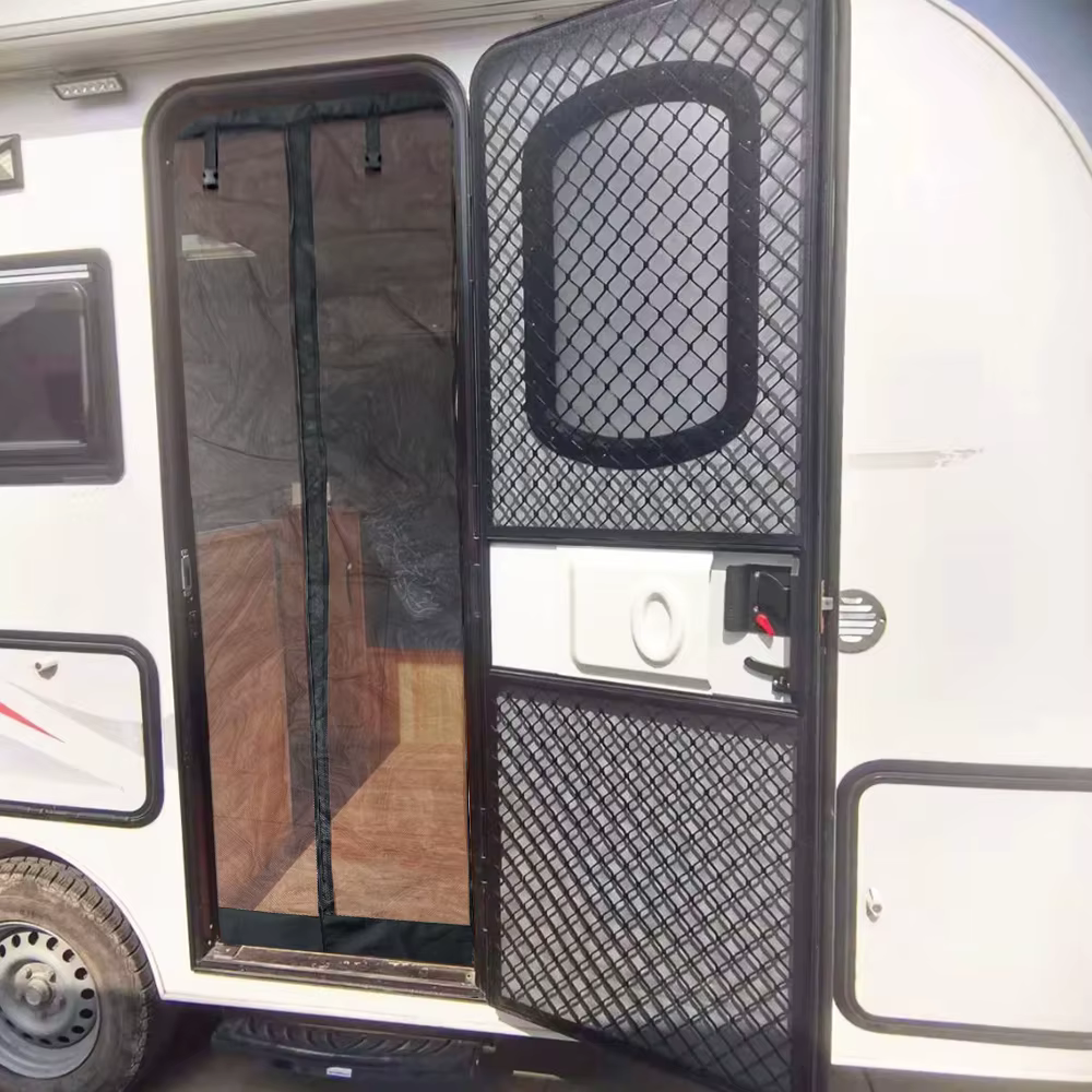 Moustiquaire universelle pour porte d'entrée de caravane, pour camping-car, caravane, insectes, extérieur, été, voiture