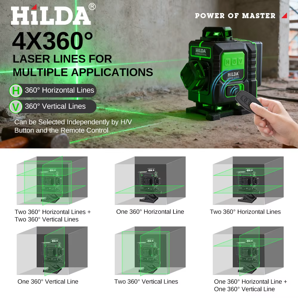 Instrument de niveau laser HILDA 16 lignes 360 °