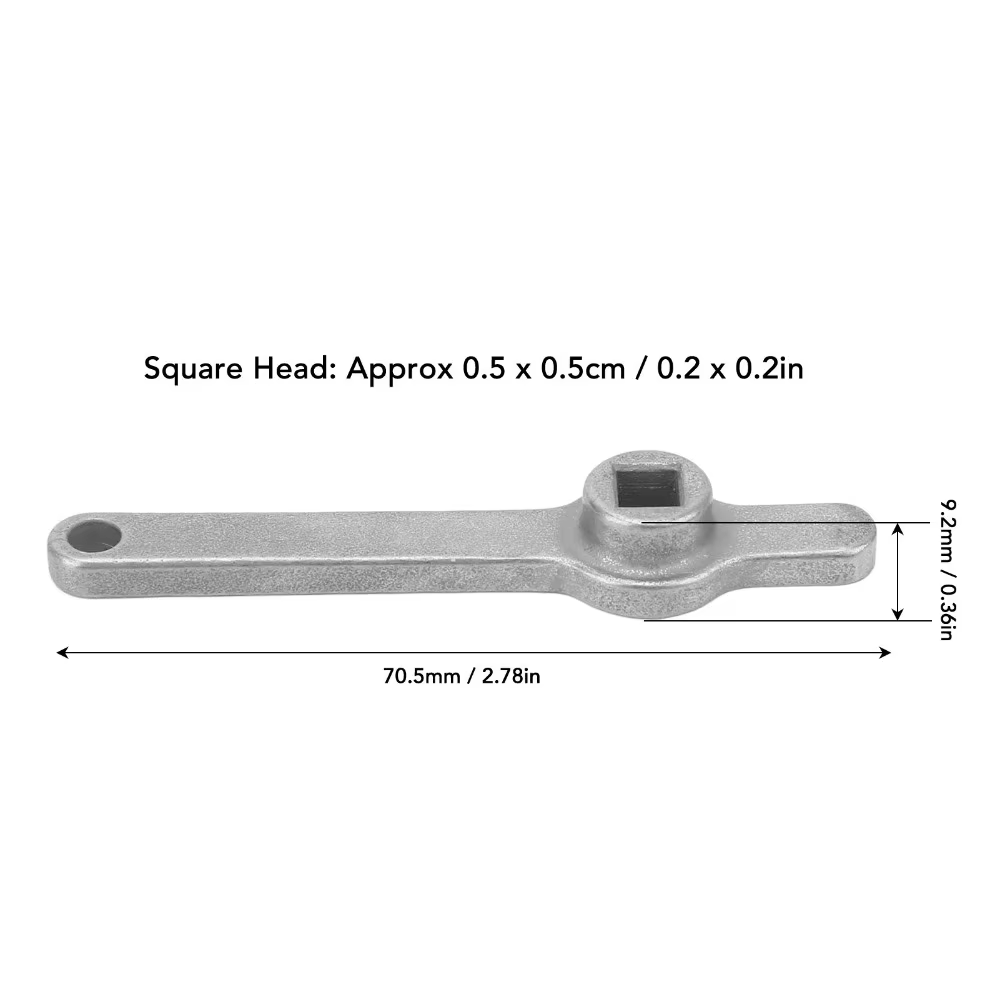 Clé de purge de radiateur en acier inoxydable 304