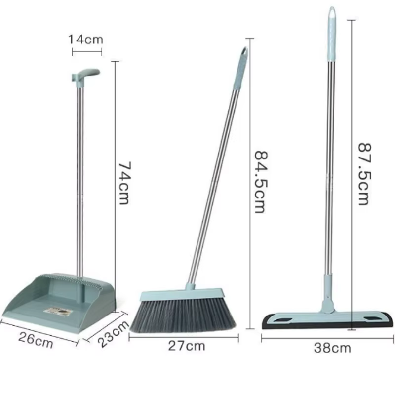 Ensemble de balai domestique, tête de brosse, balayage individuel, pelle à ordures pliable