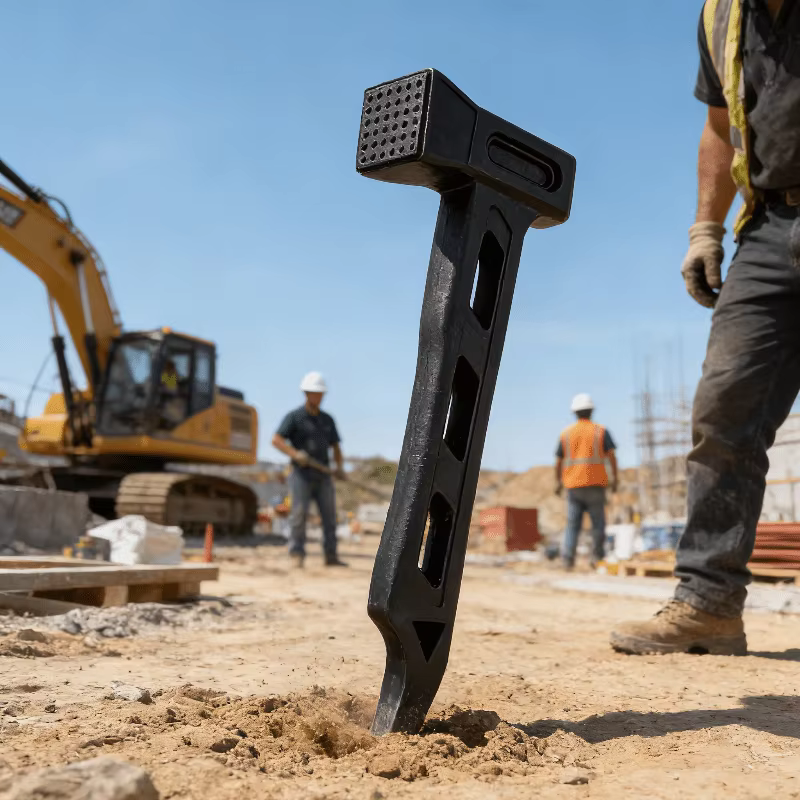 Marteau d'extérieur robuste et léger avec poignée antidérapante et mécanisme à levier - Construction en PE